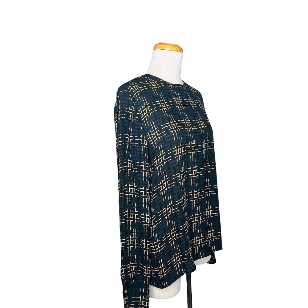Vintage Carlisle Tweed Boucle Blazer Silk Blouse & Scarf 3 Pc Set Hong Kong Sz 6 - Picture 7 of 14